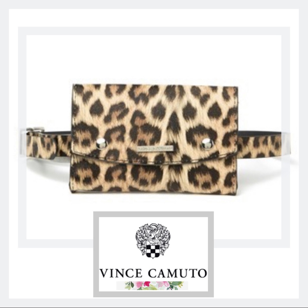 🆕 NWT VINCE CAMUTO Leopard Belt Bag
